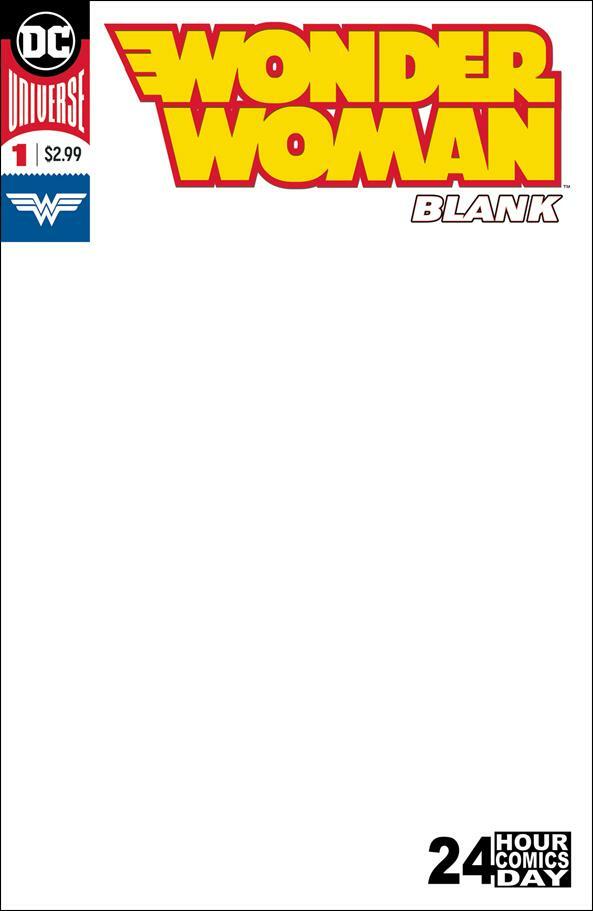 Blank WONDER WOMAN #1 DC 24 hour Convention Sketch Variant 9.4