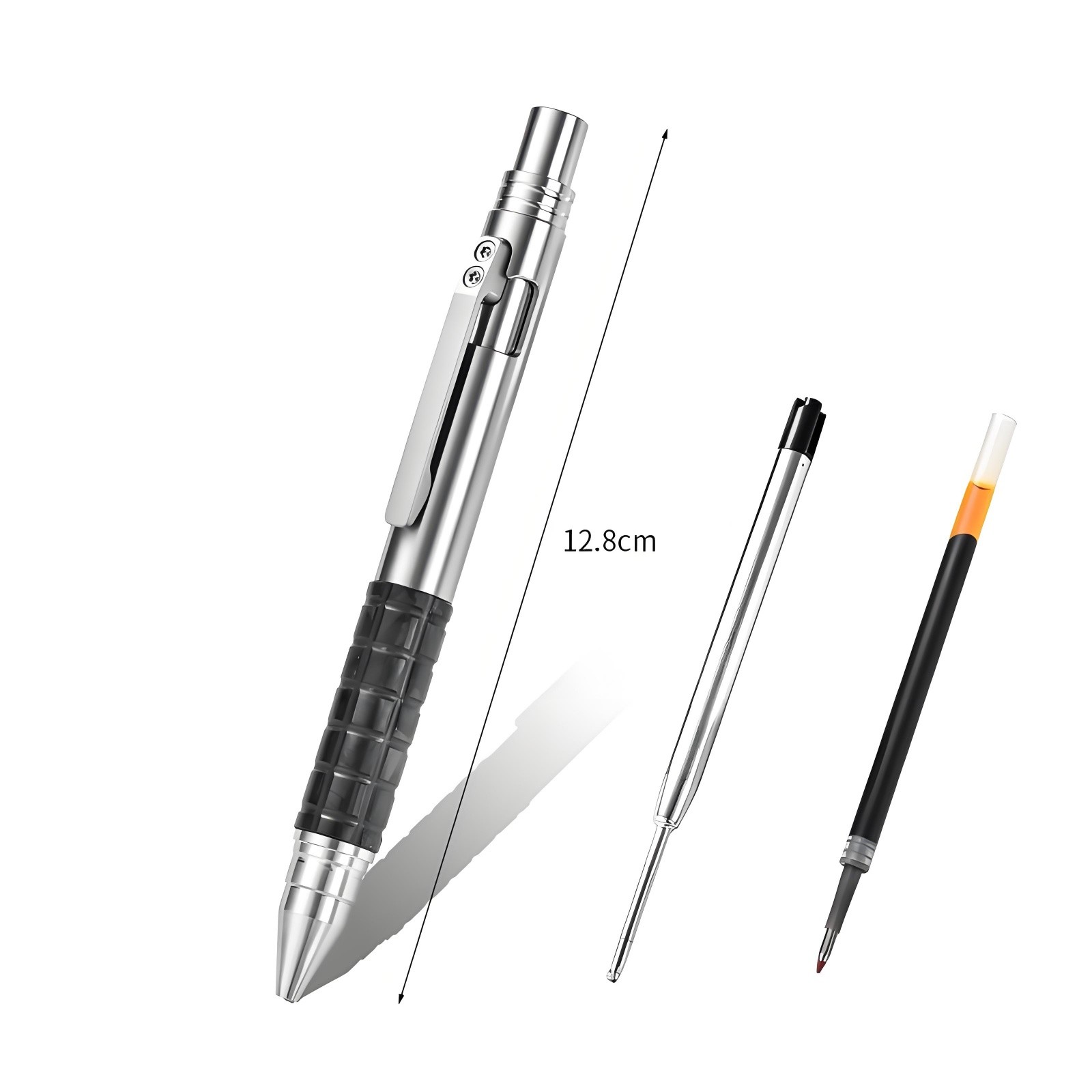 Titanium Alloy Bolt Action Tactical Pen with Clip EDC Survival Tool Portable