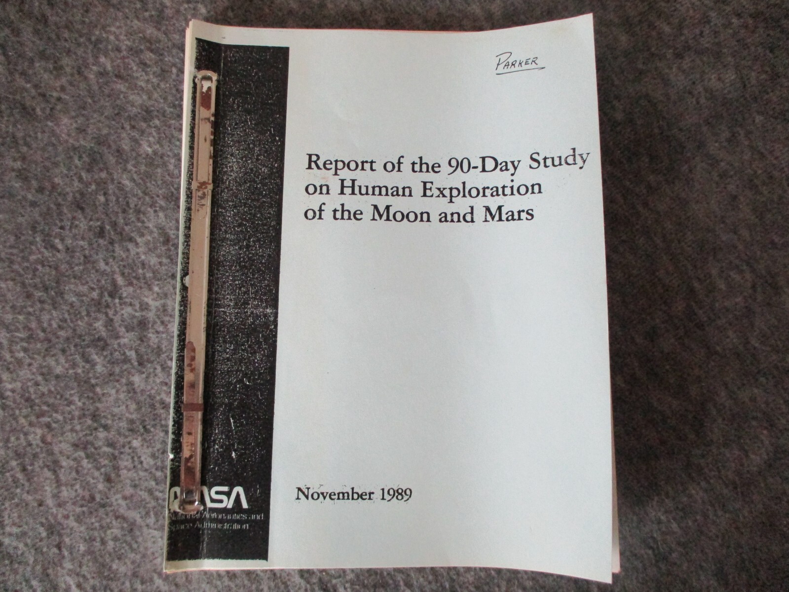 1989 NASA MOON & MARS REPORT – 90 DAY STUDY ON HUMAN EXPLORATION – MARS ROVER