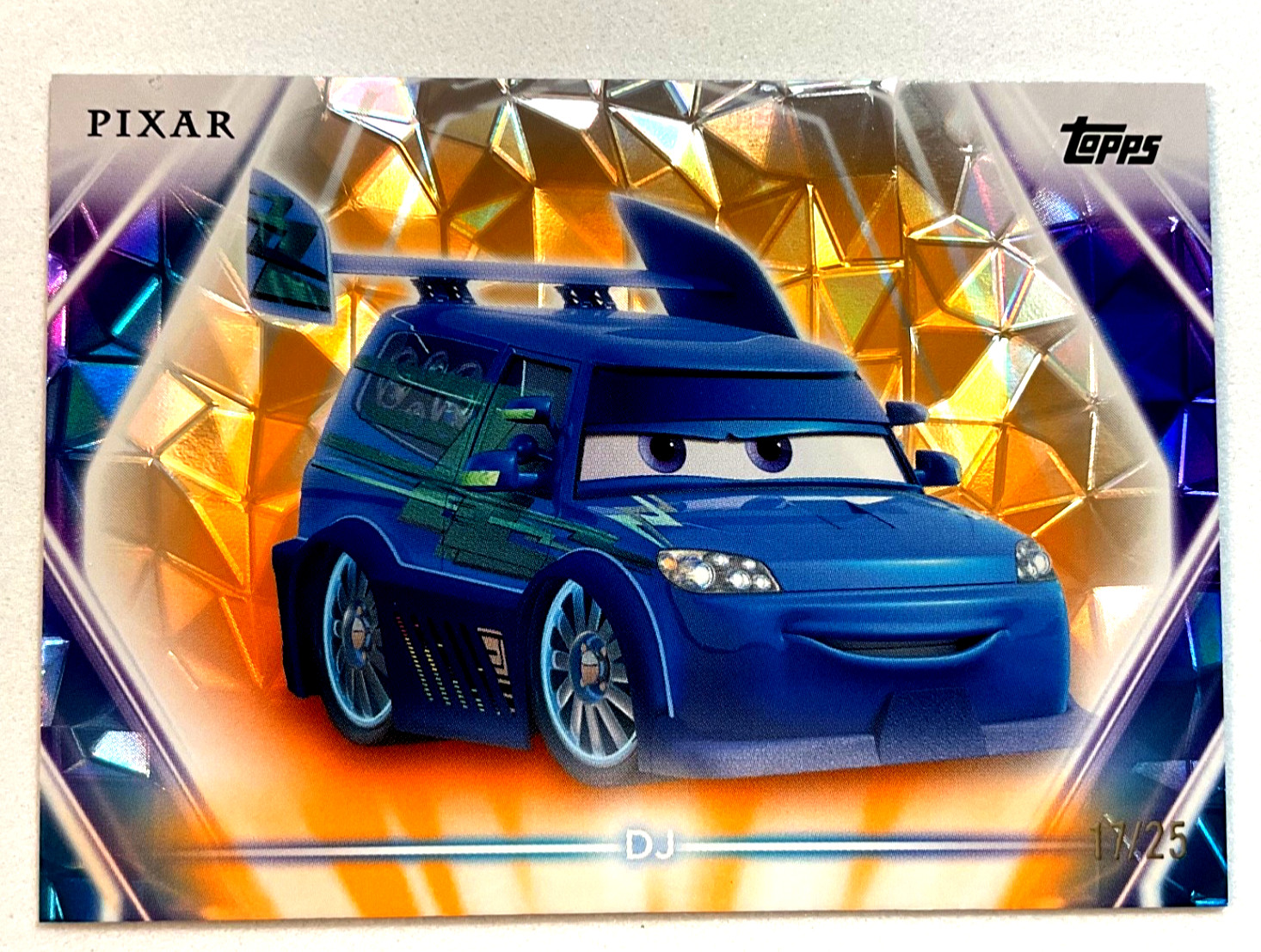 2026 Topps Disney Neon DJ Orange Diamante 17/25 Cars #99