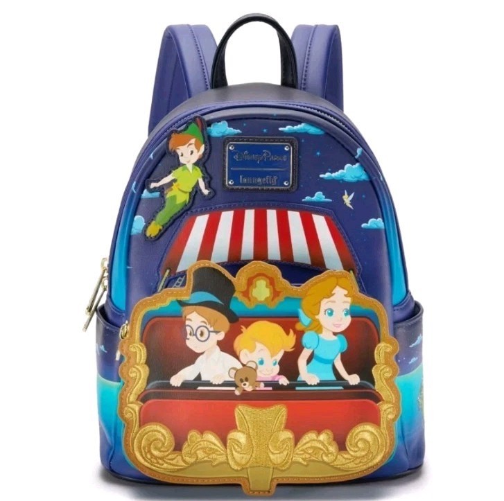 2025 Disney Parks LOUNGEFLY Peter Pan’s Flight Mini Backpack – NEW