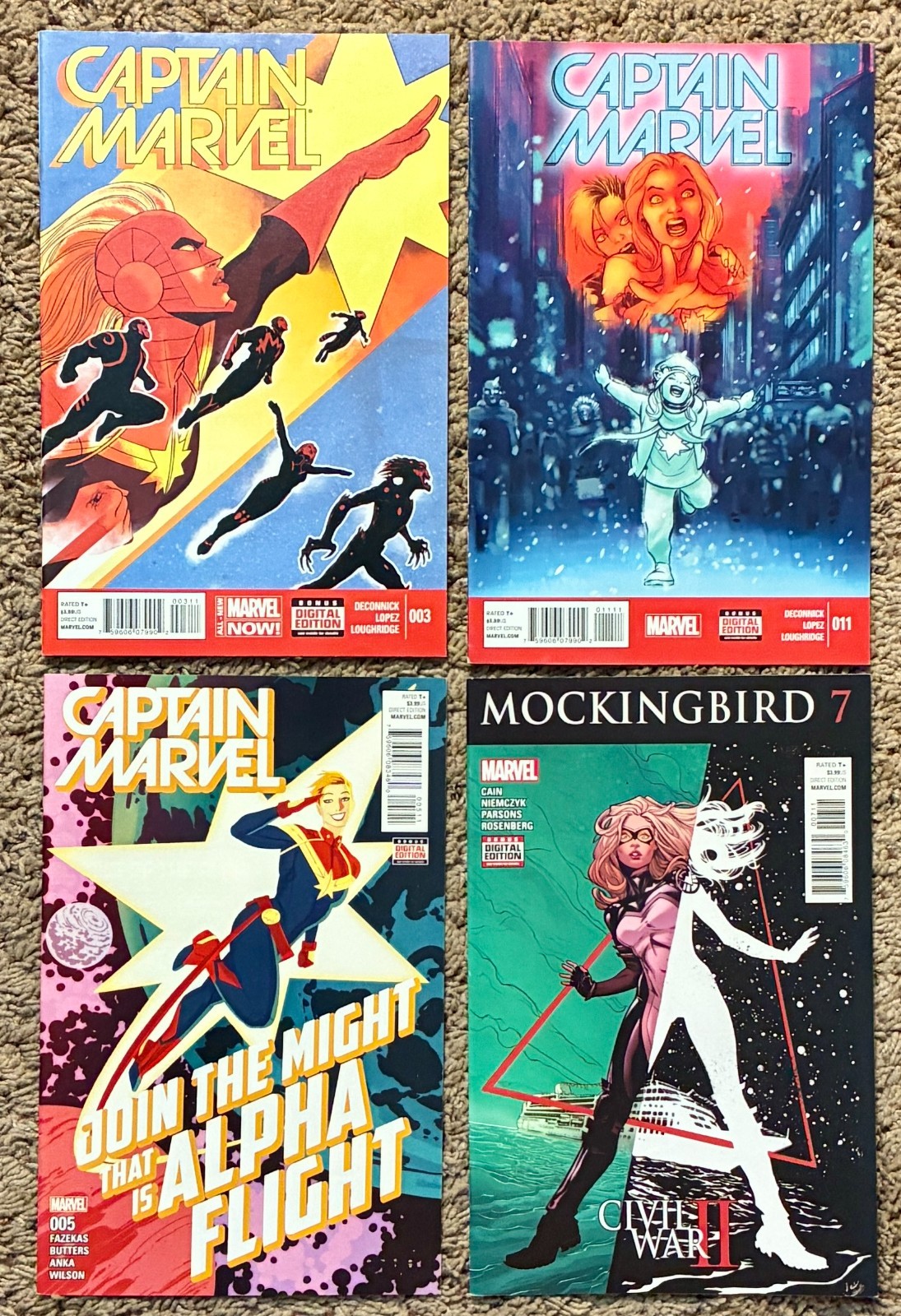 Marvel assorted 28-comic lot (2010-2019): Avengers/GOTG/Deathlok/Deadpool/Hunger