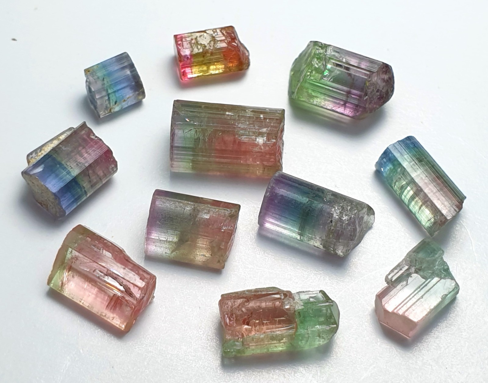 16 carats Multi Colour Tourmaline Crystals from Afghanistan