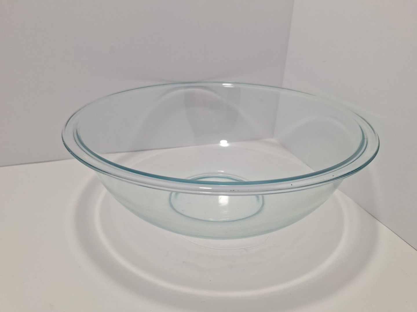 Pyrex # 326 4 Qt Clear Glass Nesting Bowl Mixing Cooking Baking Kitchenware