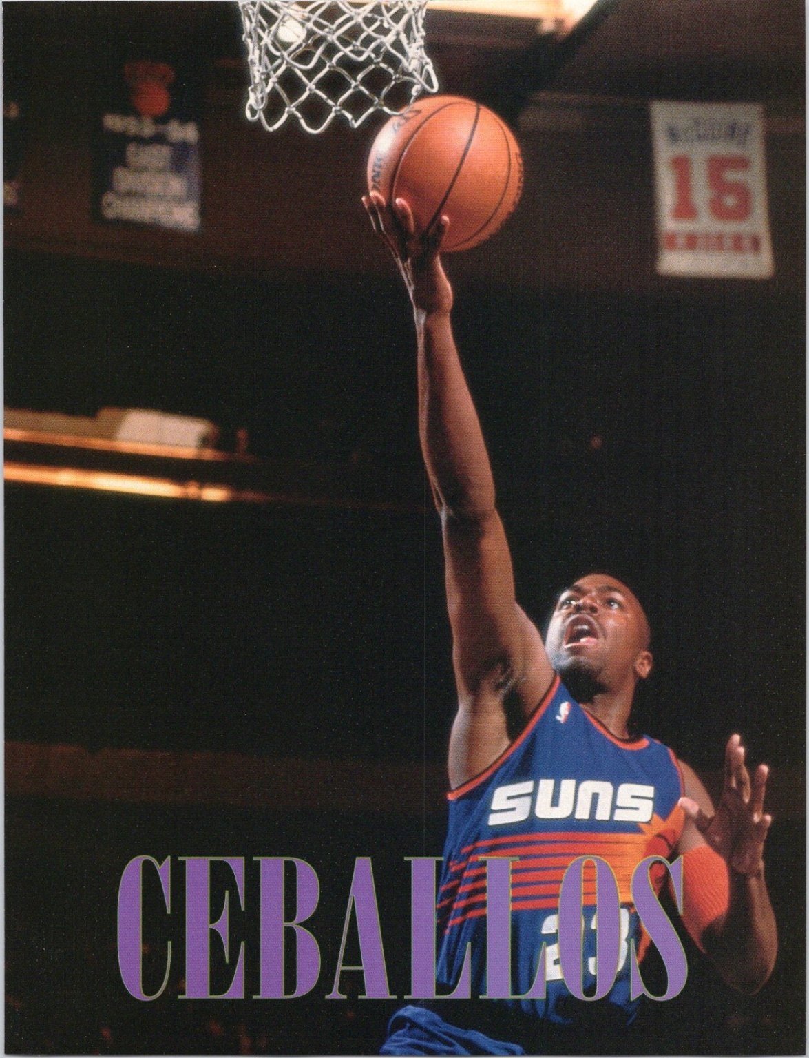 1994 Phoenix Suns Cedric Ceballos NBA Basketball Magazine Print Vintage