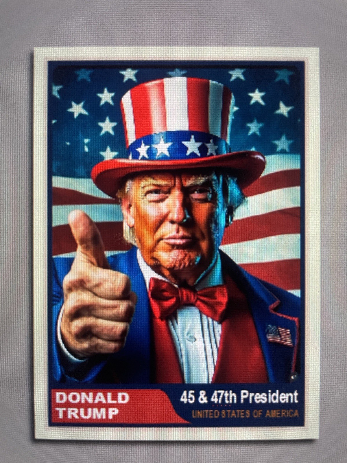 Donald Trump 2024 “47“ Custom ACEO Card Independence Day 2025