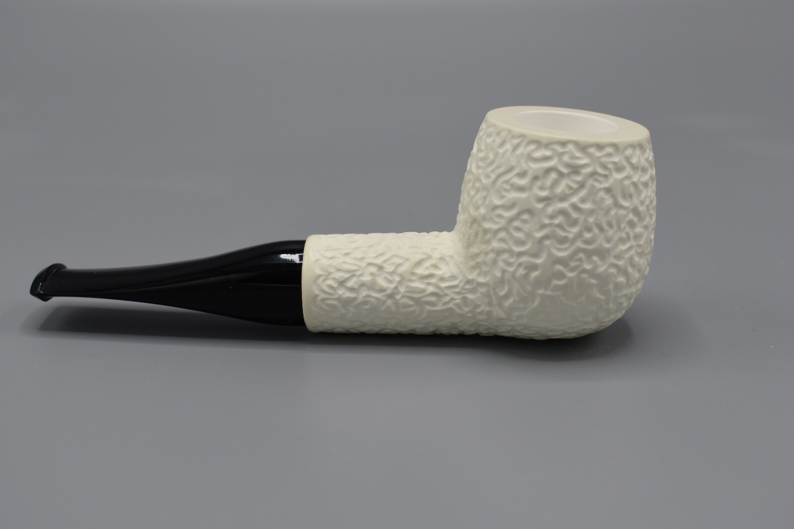 Nose warmer Fat Apple Pipe new-block Meerschaum Handmade W Case#1775