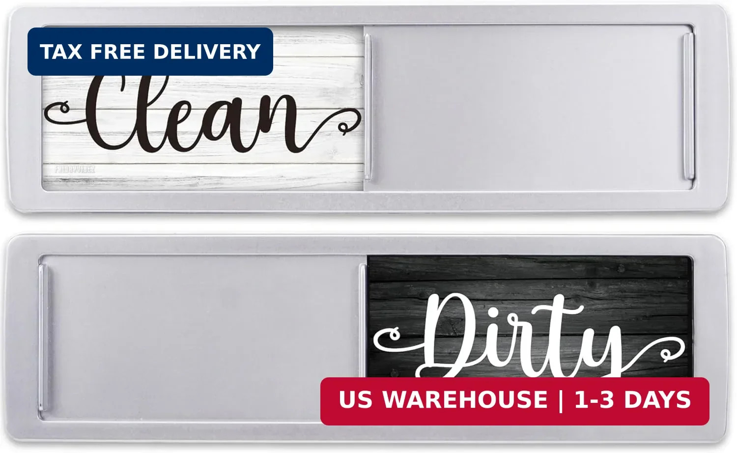 Dishwasher Magnet Clean Dirty Sign – Magnetic Signs That Say Clean/Dirty – Optio