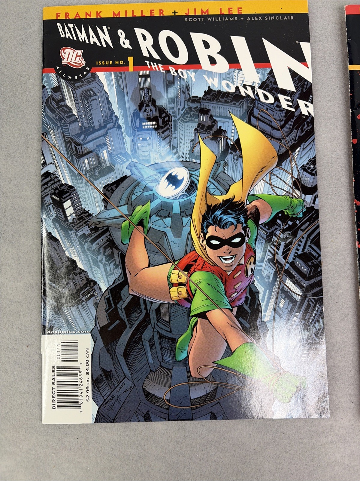 DC All Star Comic Book Batman and Robin The Boy Wonder Issue 1 & 2 Miller Lee