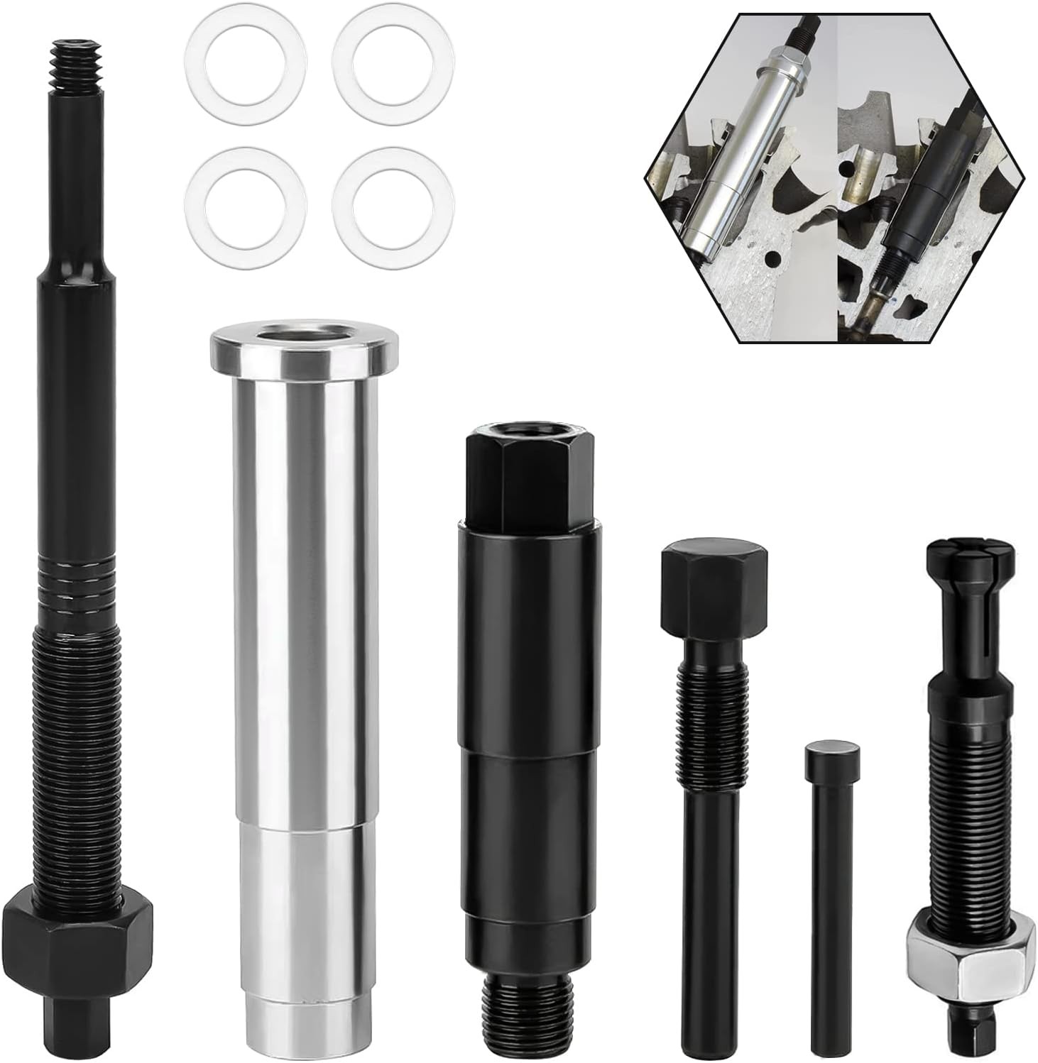 65700 Broken Spark Plug Remove Tool Spark Plug Extractor Compatible with Ford 3