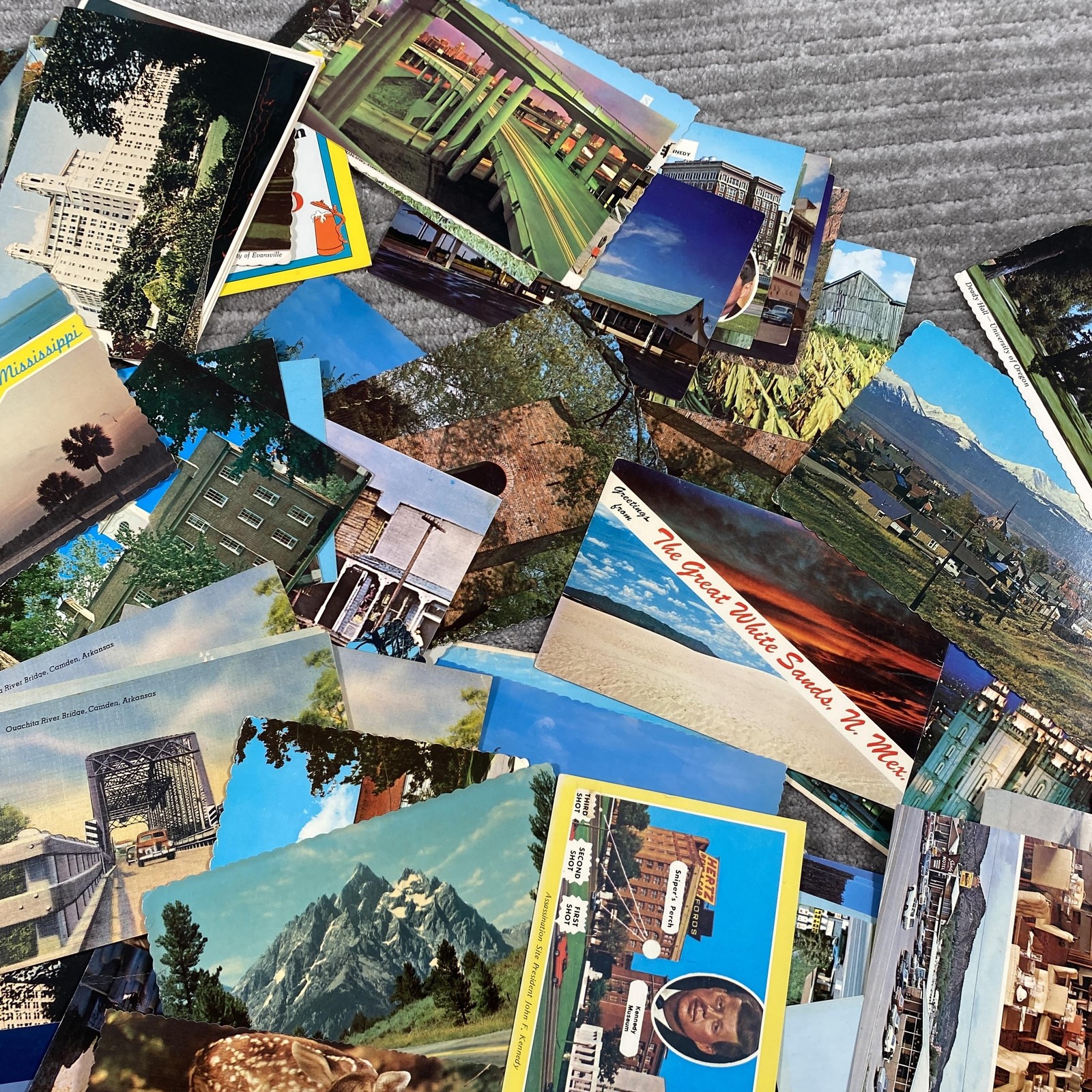Vintage US Travel Tourist Postcard Lot Landscapes Cities Views Standard 100+