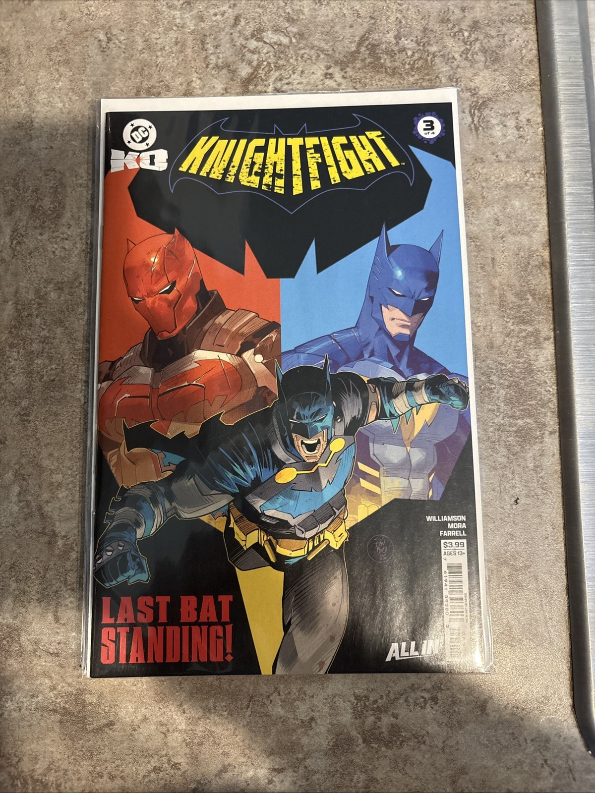 DC K.O. Knight Fight 3 Last Bat Standing DC All In NM First Cameo Alfred Wayne
