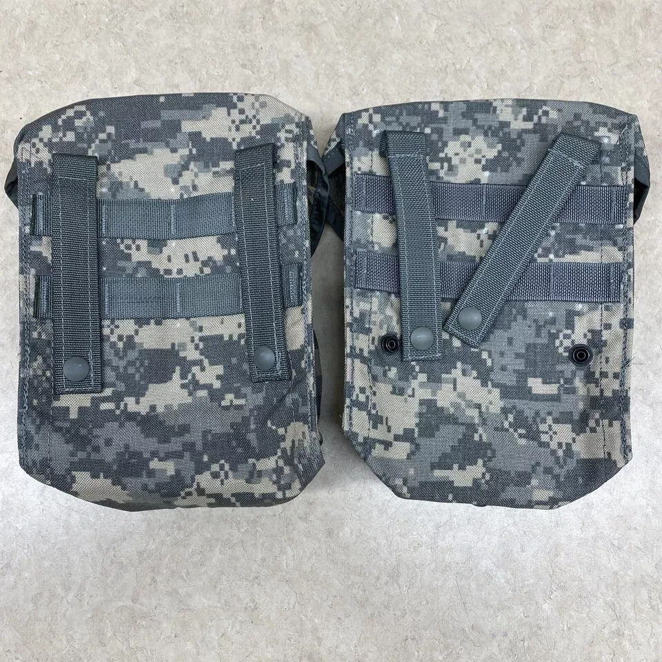 Lot of 2 US Military MOLLE II 200 Round ACU Camo Utility Saw Gunners Pouch NEW