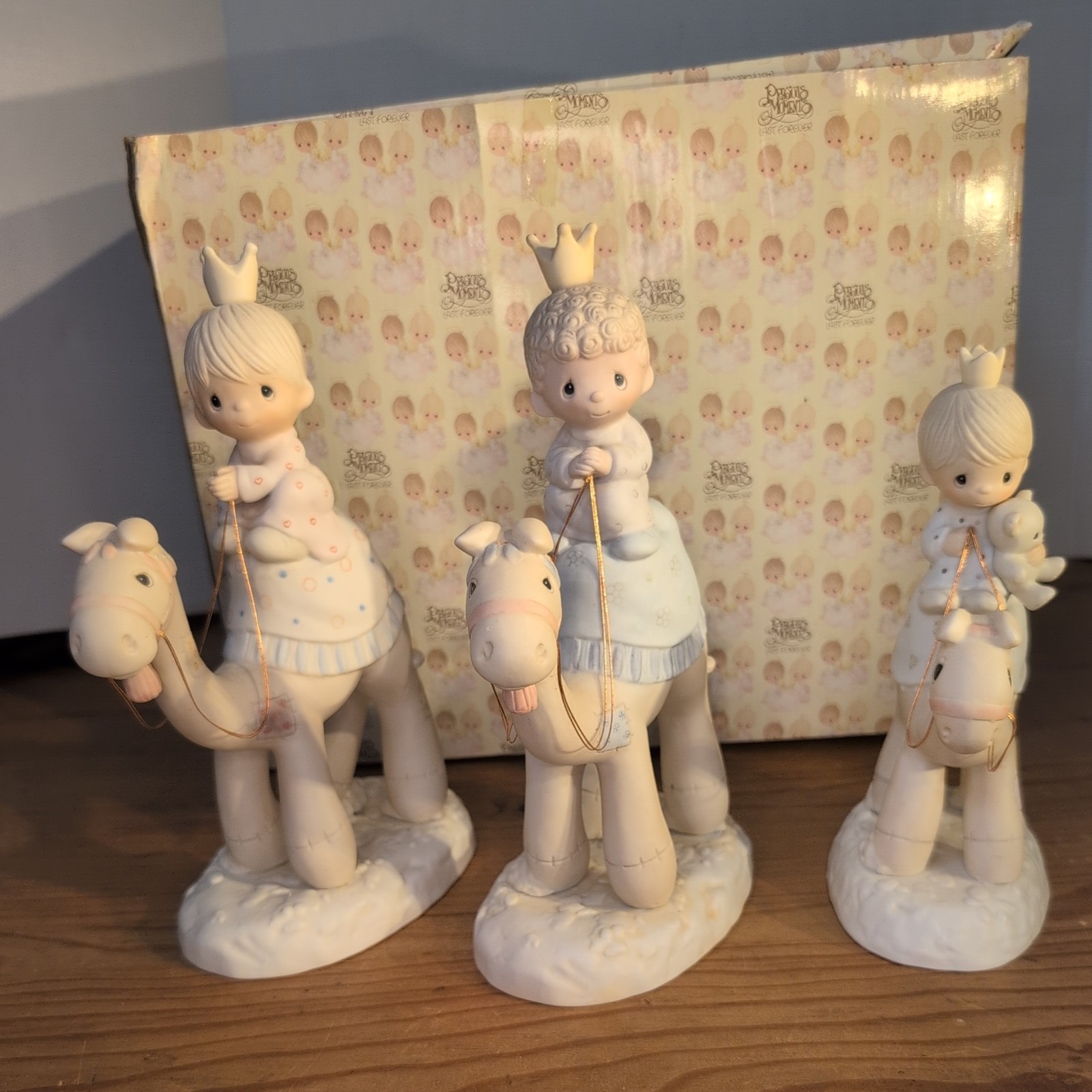 Precious Moments Nativity They Followed The Star 3 Wise Men On Camels E-5624