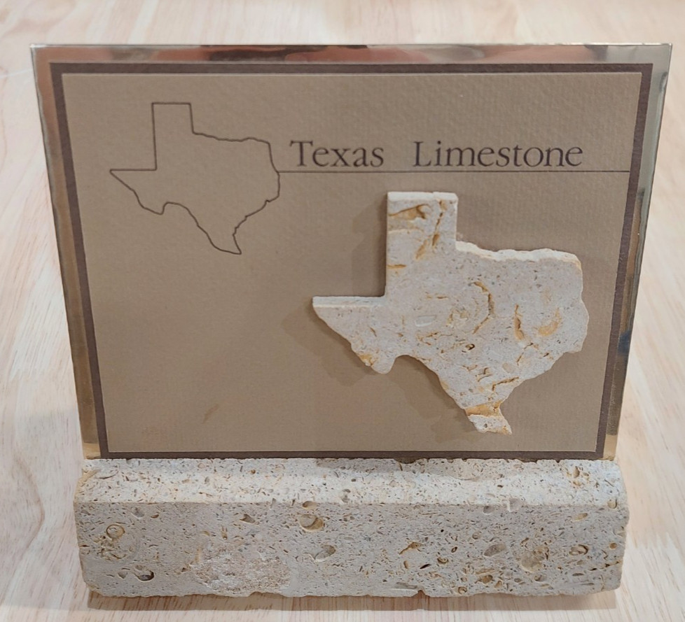 Texas Stone Crafters Limestone Desk Home Decor Decorative Paperweight HandCraft