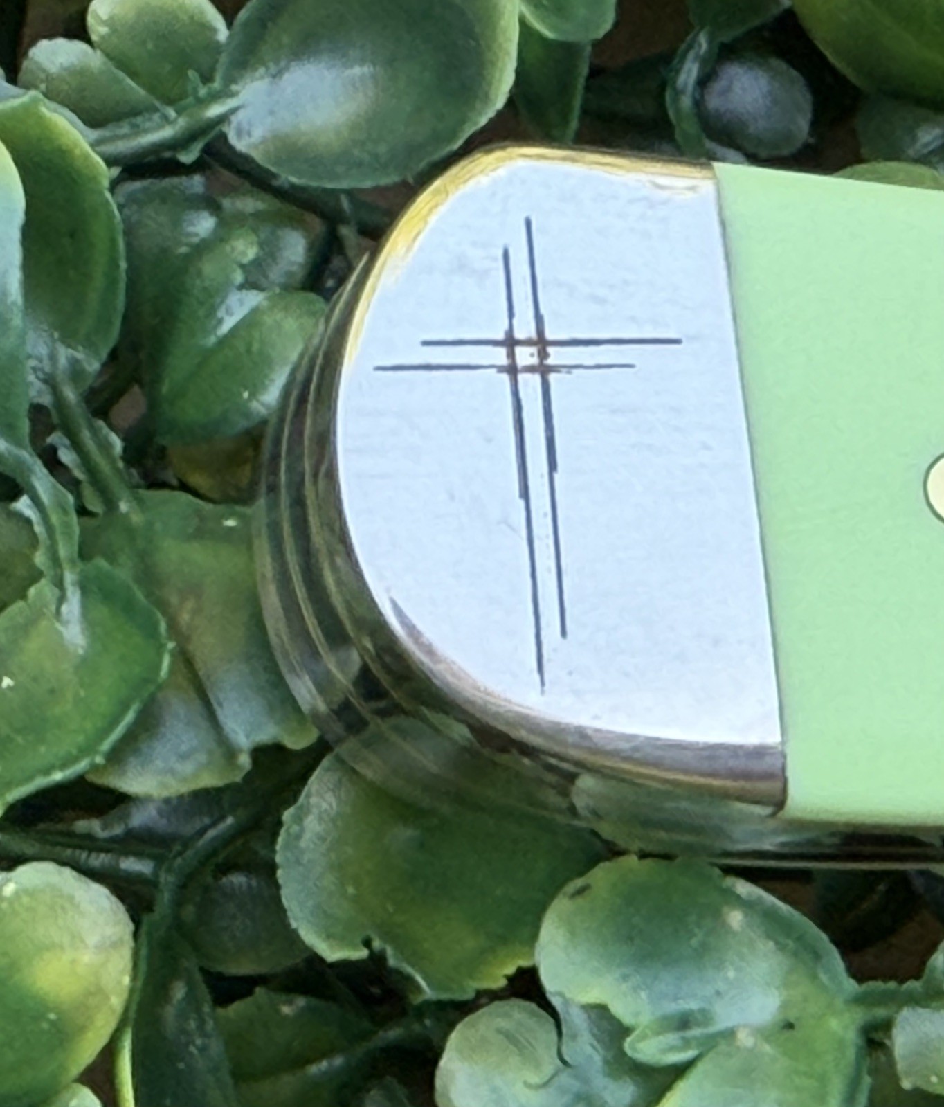 Case XX Mint Green Synthetic Trapper Serenity Prayer Custom Knife Wisdom Courage
