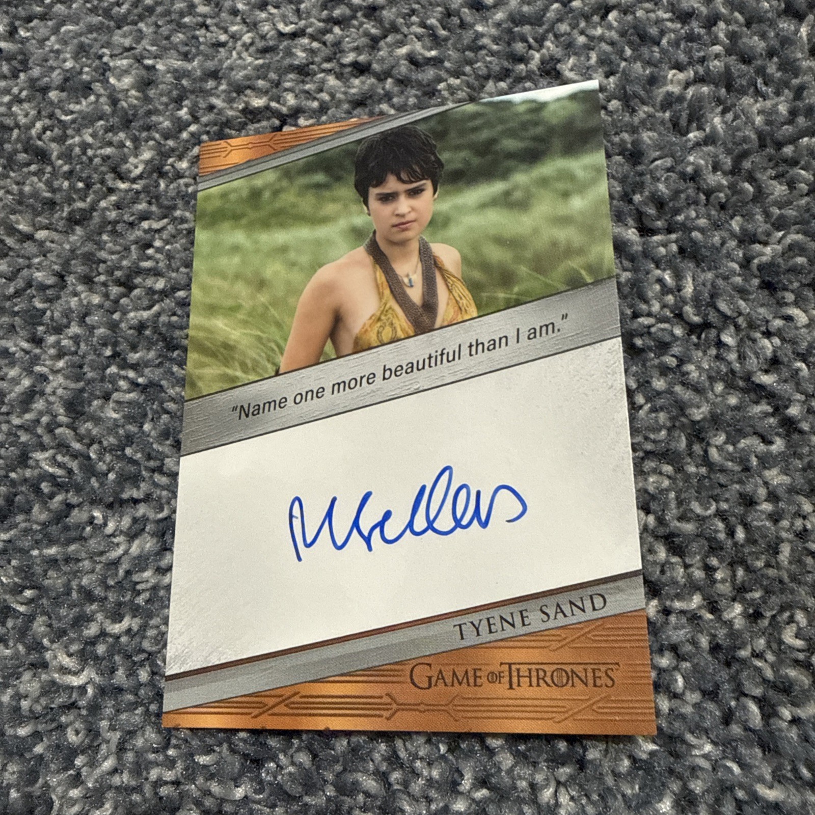 Game Of Thrones Legends Of The Realm Tyene Sand Quotable Autograph