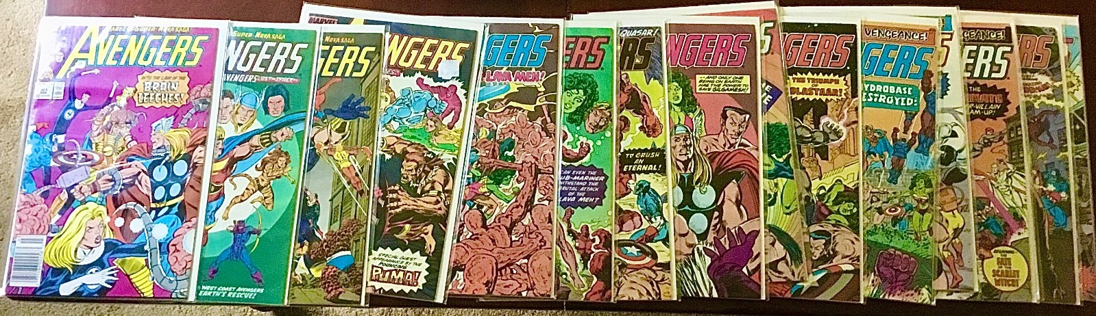 AVENGERS – Series One – Complete Run #300-#402 – Bagged and Boarded – Ships Free