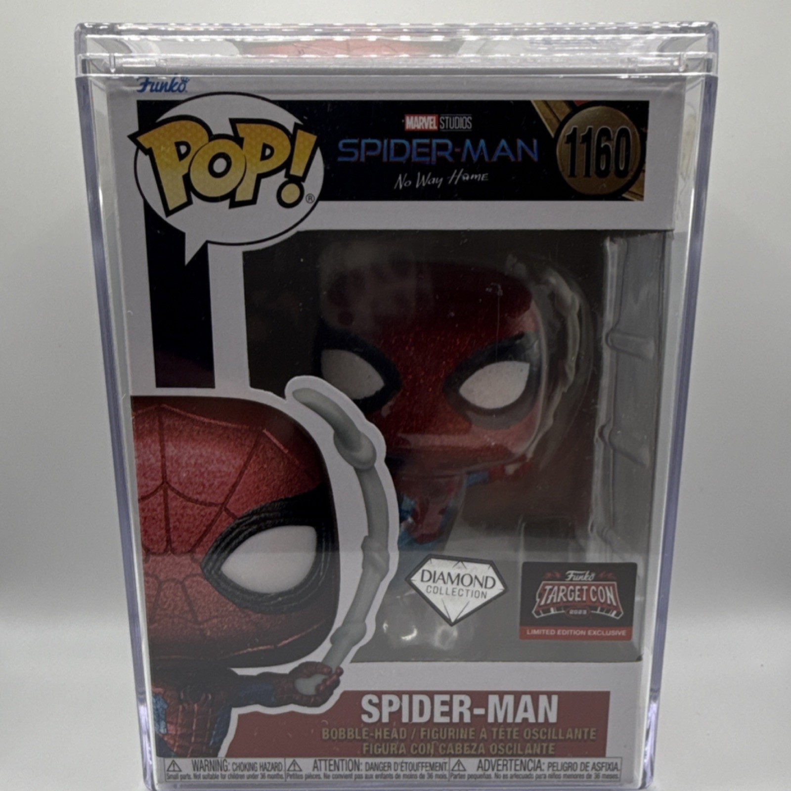 Funko Pop! Vinyl Marvel Studios Spider-Man TargetCon Diamond Hard Stack Case