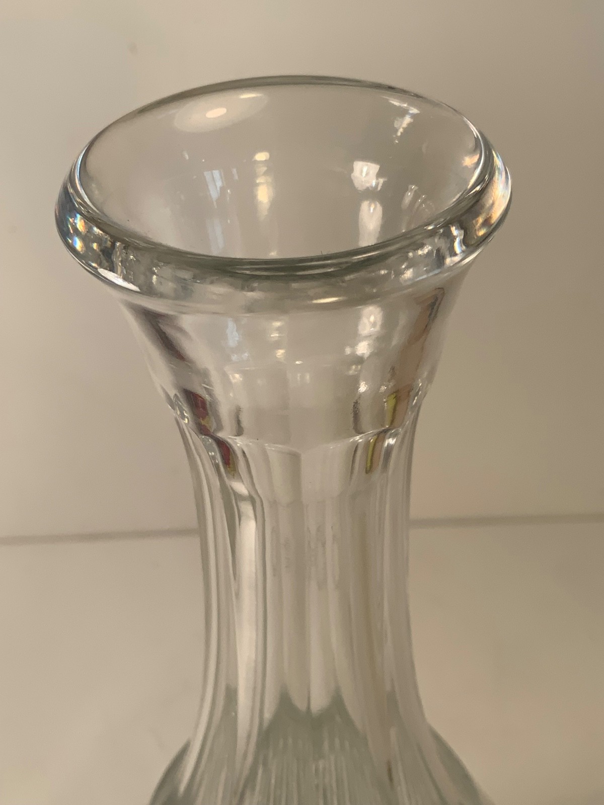 Romanian Crystal Wine Decanter & Stopper 12.5 in.