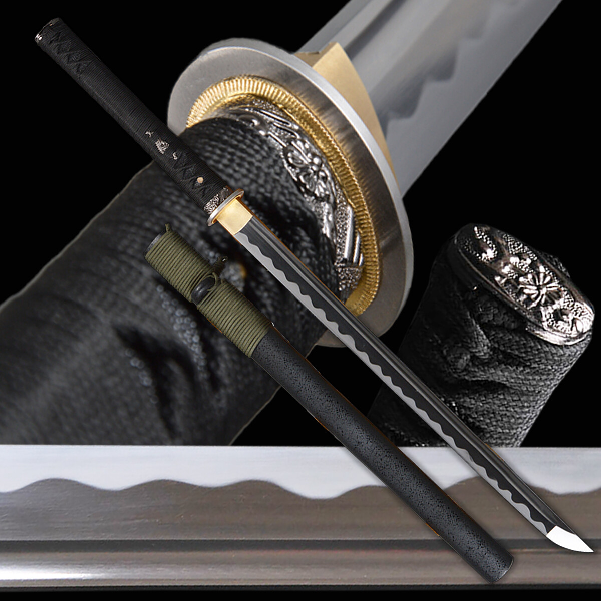 33’Ninjato Wakizashi Sharp Battle Ready Japanese Ninja Functional Straight Sword