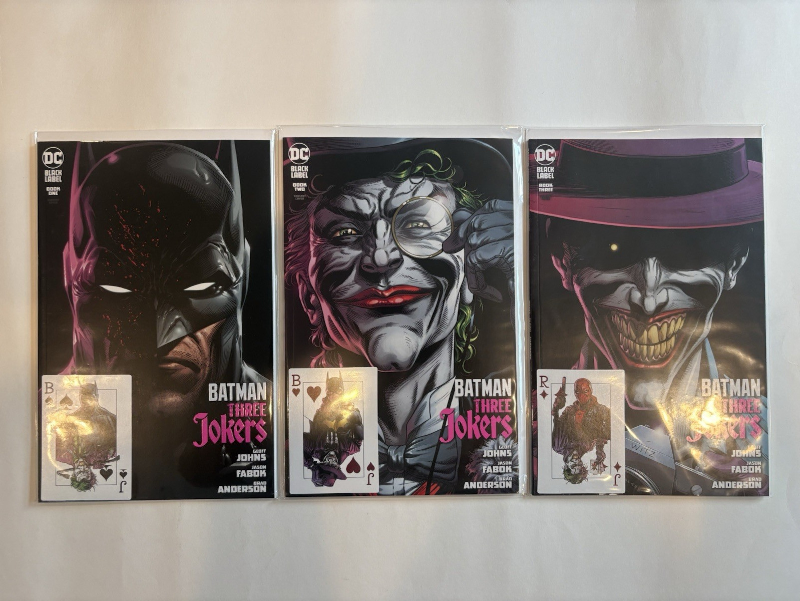 DC Black Label Batman: Three Jokers Books 1-3 Comic Lot Set Variant Covers