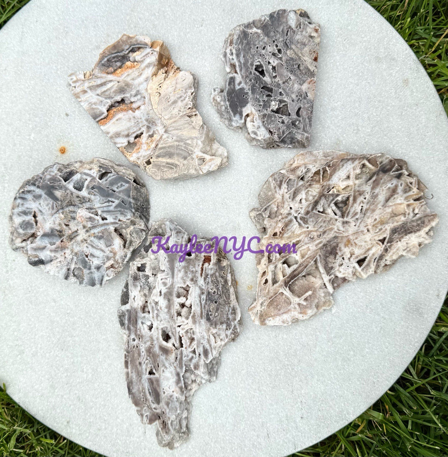 Wholesale Lot 5-8PCs Natural Sphalerite Slabs Crystal 3.8-4lbs