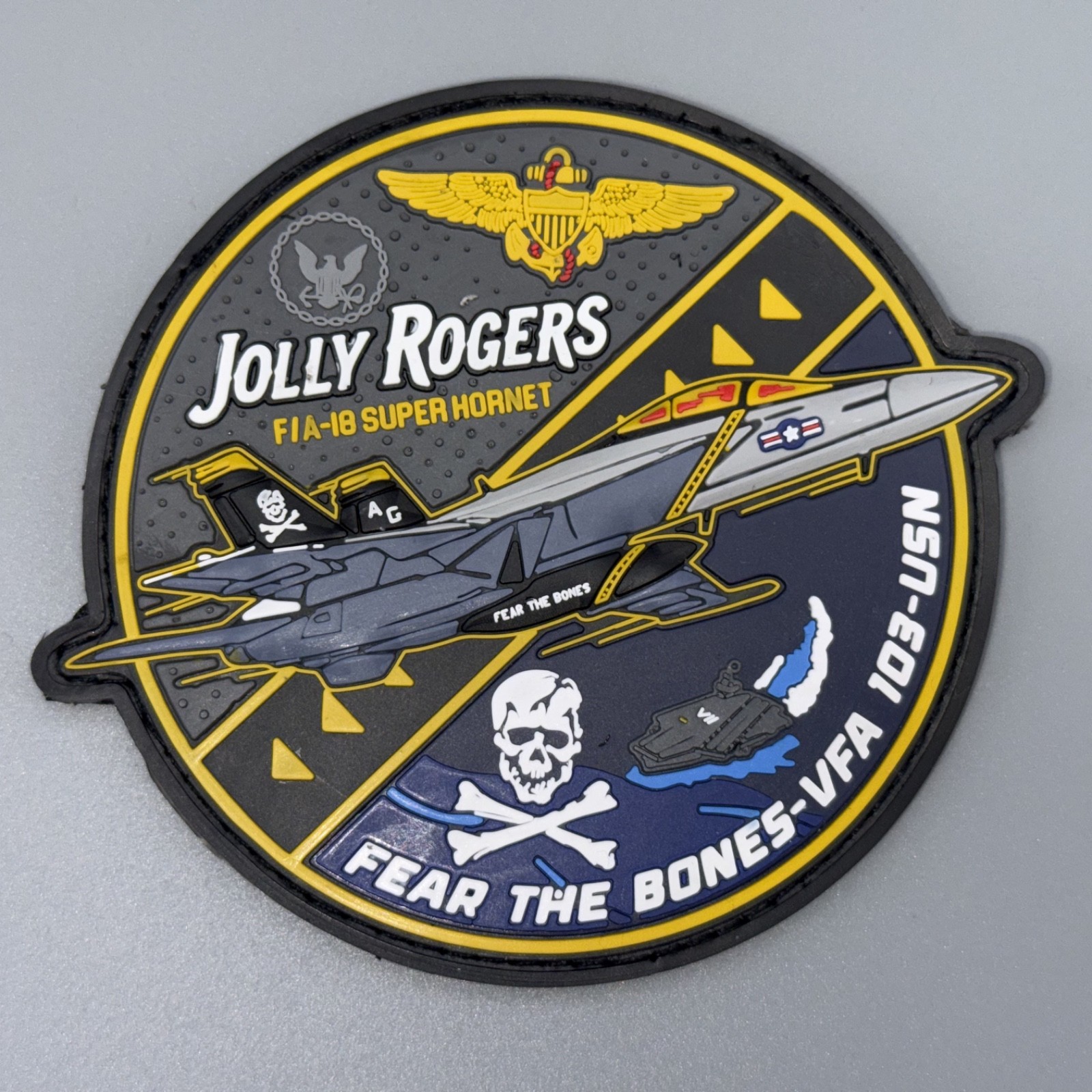 U.S. Navy VFA 103-USN Patch – Jolly Rogers – F/A-18 Super Hornet – High Quality