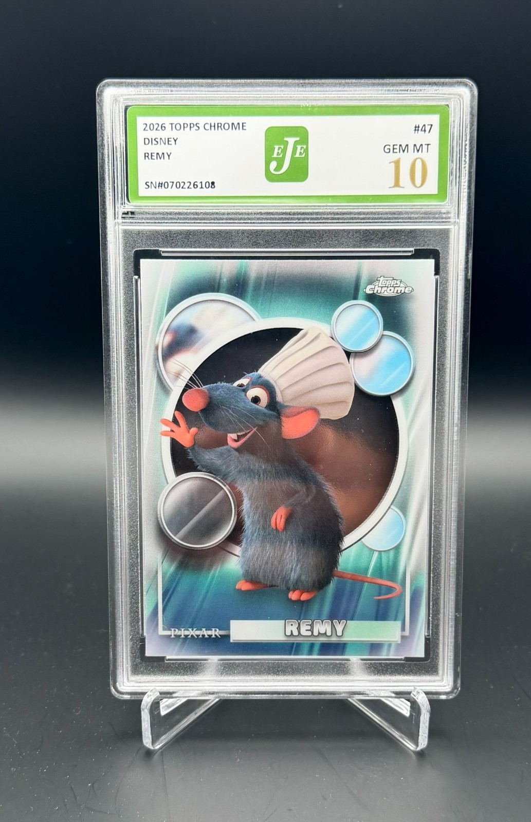 2026 Topps Chrome Pixar Remy EJE Gem MT 10 #47