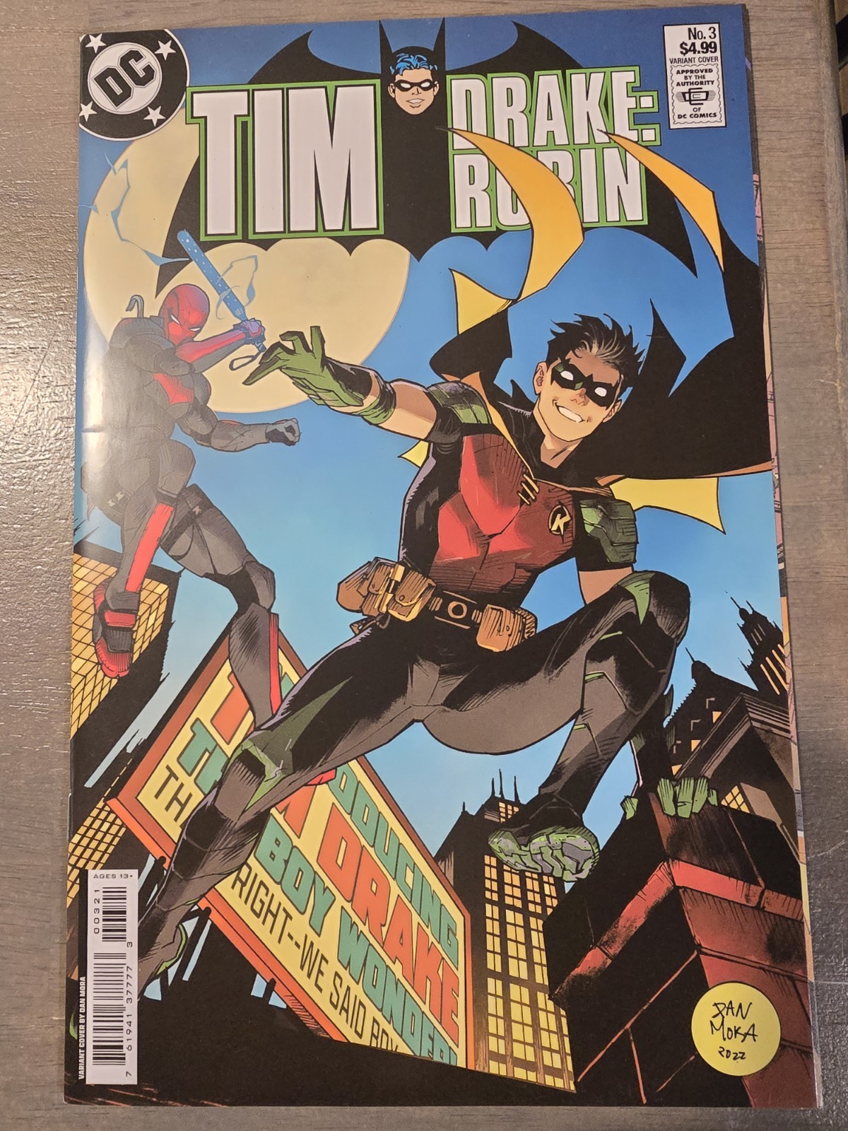 Tim Drake Robin #3 Cover B Dan Mora Variant Cover Batman #368 Homage DC Comics