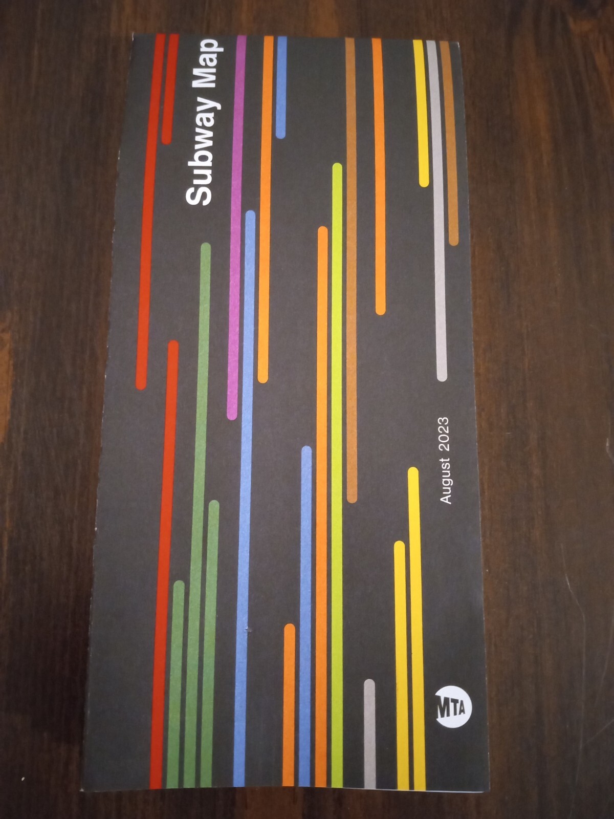 New York City NYC MTA Subway Railroad Map August 2023 Edition