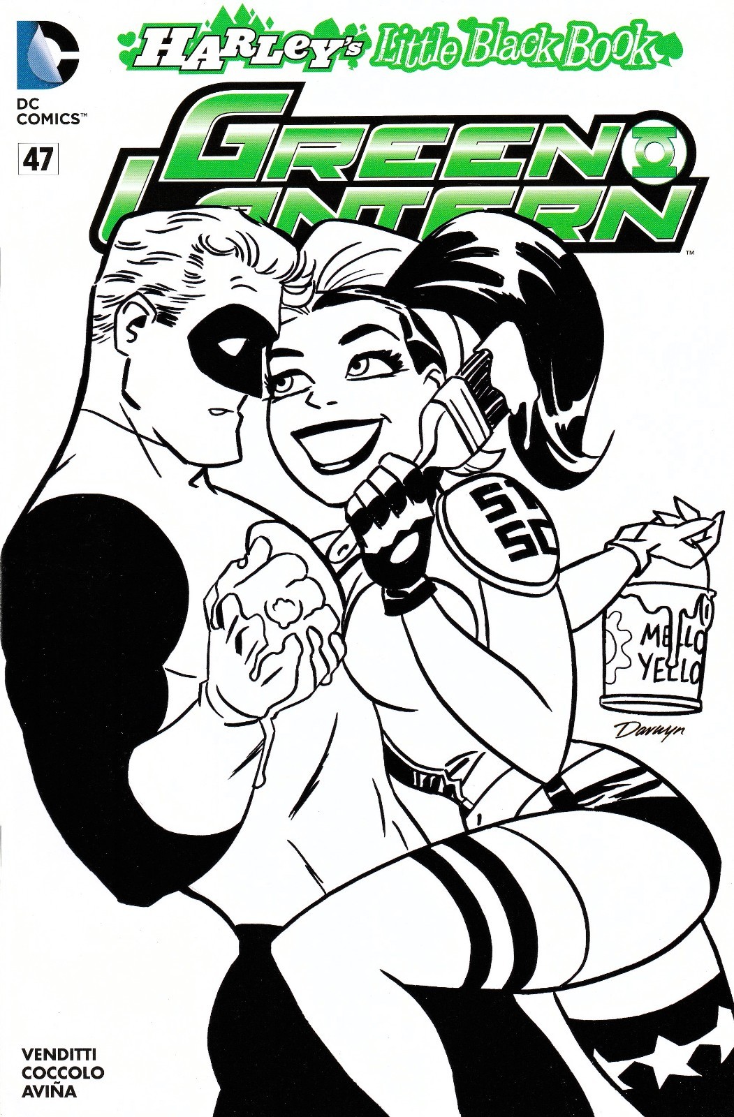 GREEN LANTERN #47 (2011) DARWYN COOKE INKED VARIANT COVER ~ UNREAD NM