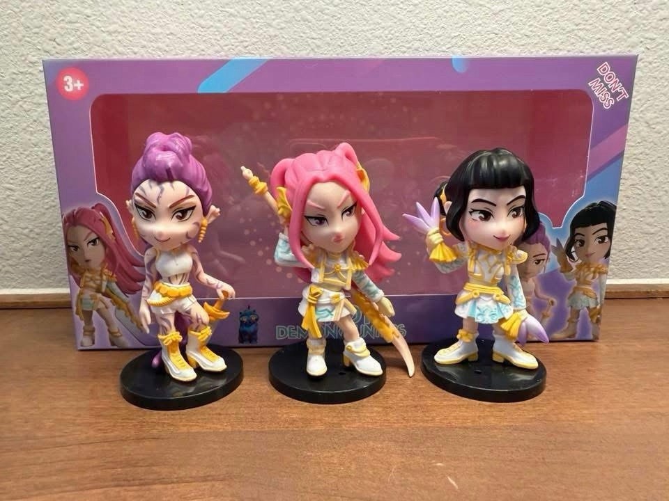 K-Pop Demon Hunter Figure Set of 3 Collectible Characters