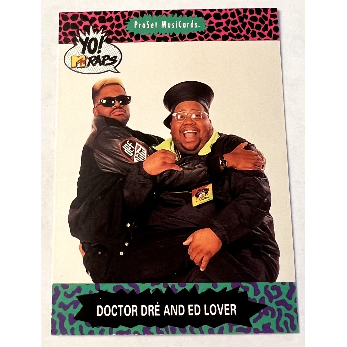 1991 ProSet Super Stars MusiCards Yo! MTV Raps #22 Doctor Dre and Ed Lover