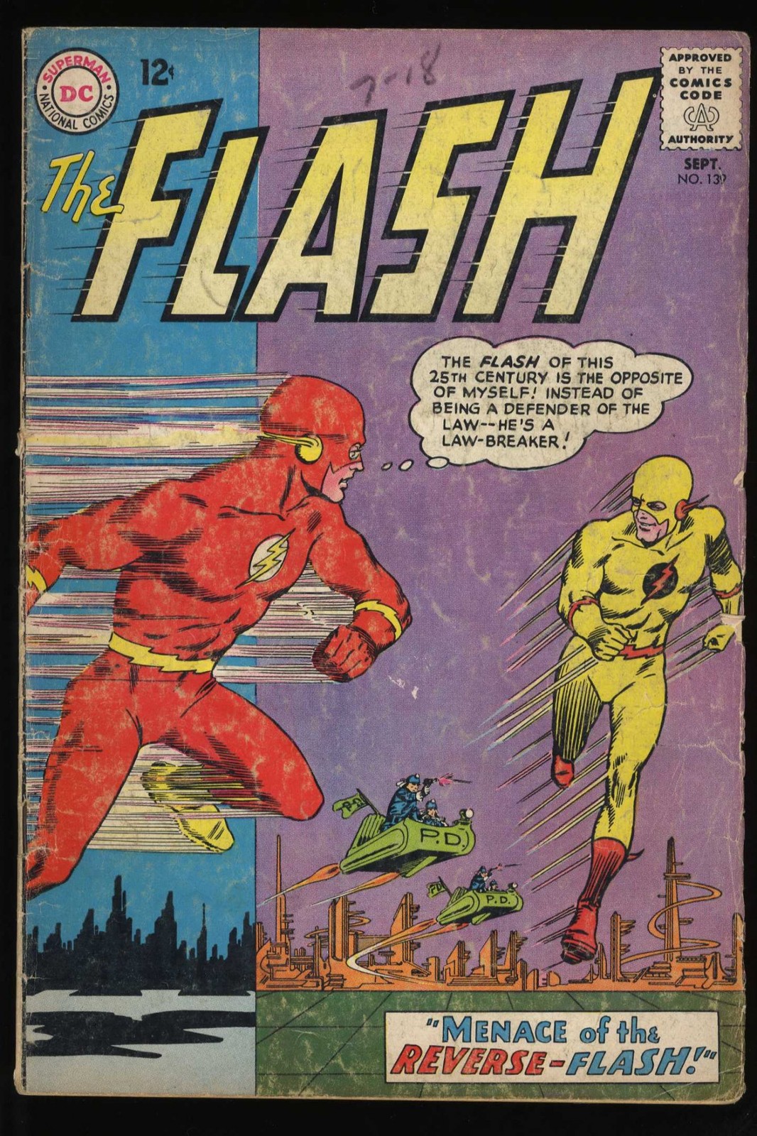 Flash #139 GD/VG 3.0 1st Appearance and Origin Reverse Flash! DC Comics 1963