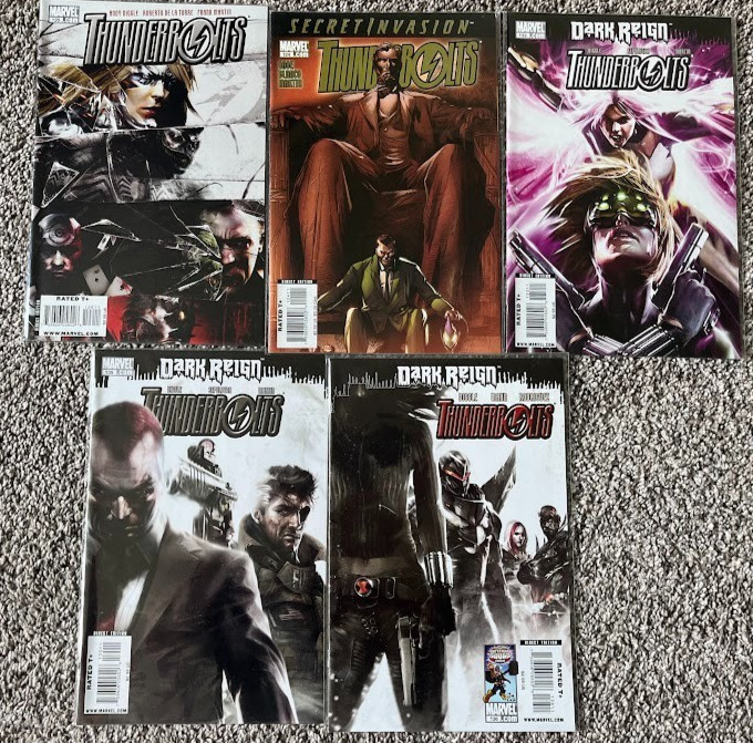 THUNDERBOLTS COMIC LOT 5 ISSUES MARVEL COMICS # 124 126 133 135 136