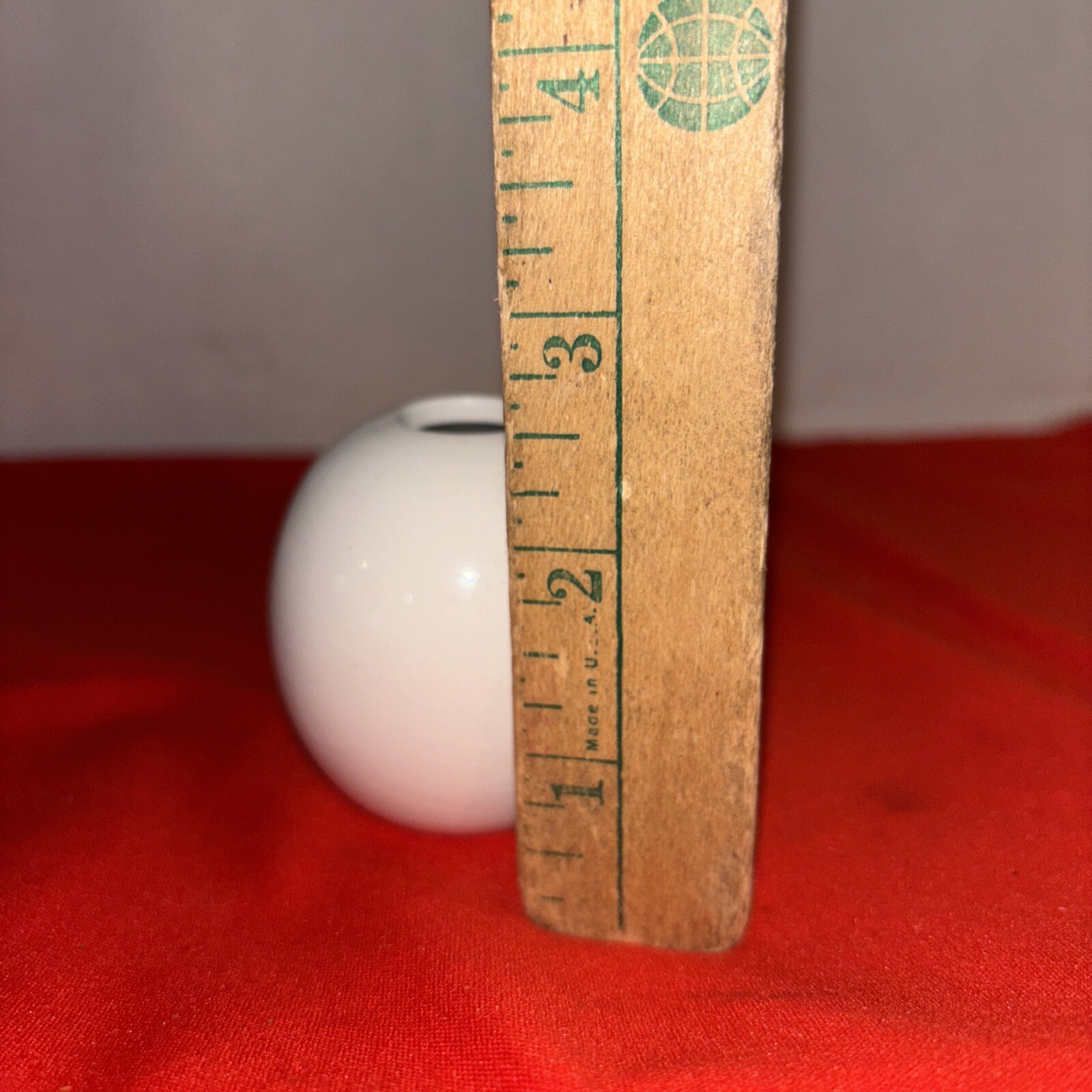 Small Ceramic Earthenware Vase White -2.5” Tall- Estate Find