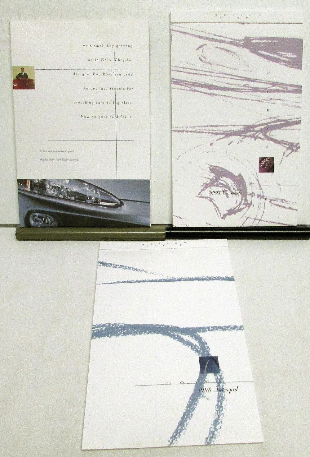 1998 Chrysler Concorde Dodge Intrepid Flip Over Media Information Press Kit