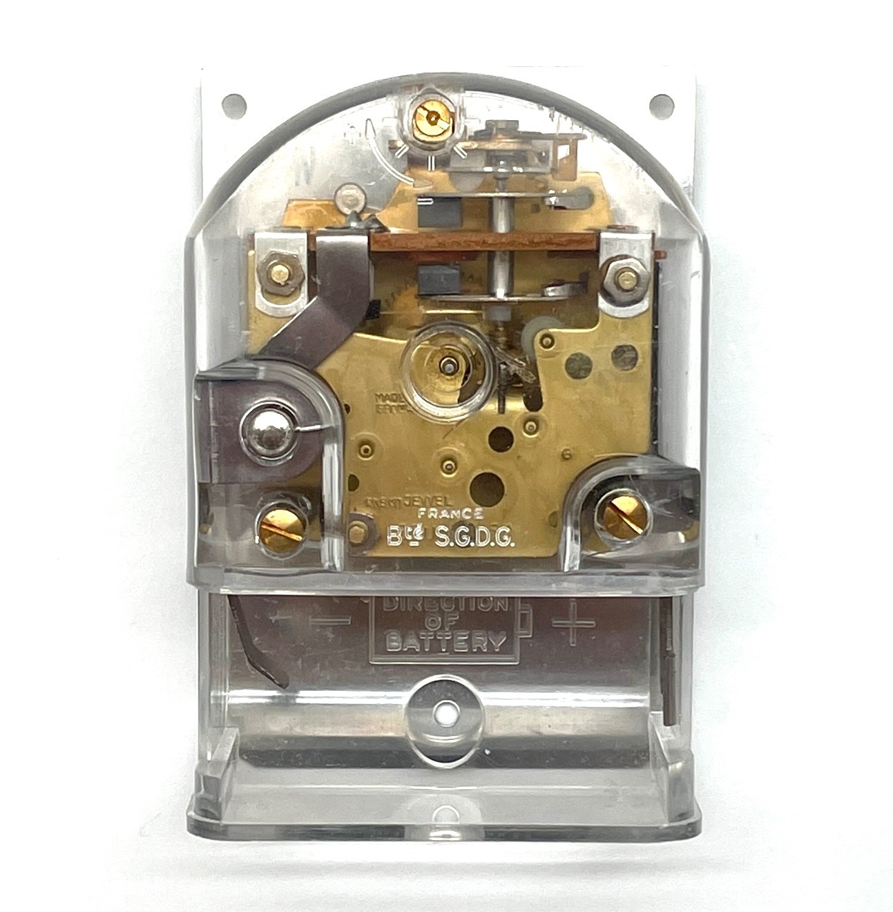 NOS French Battery + Electric w/Mechanical Parts Wall/Desk Clock Movement