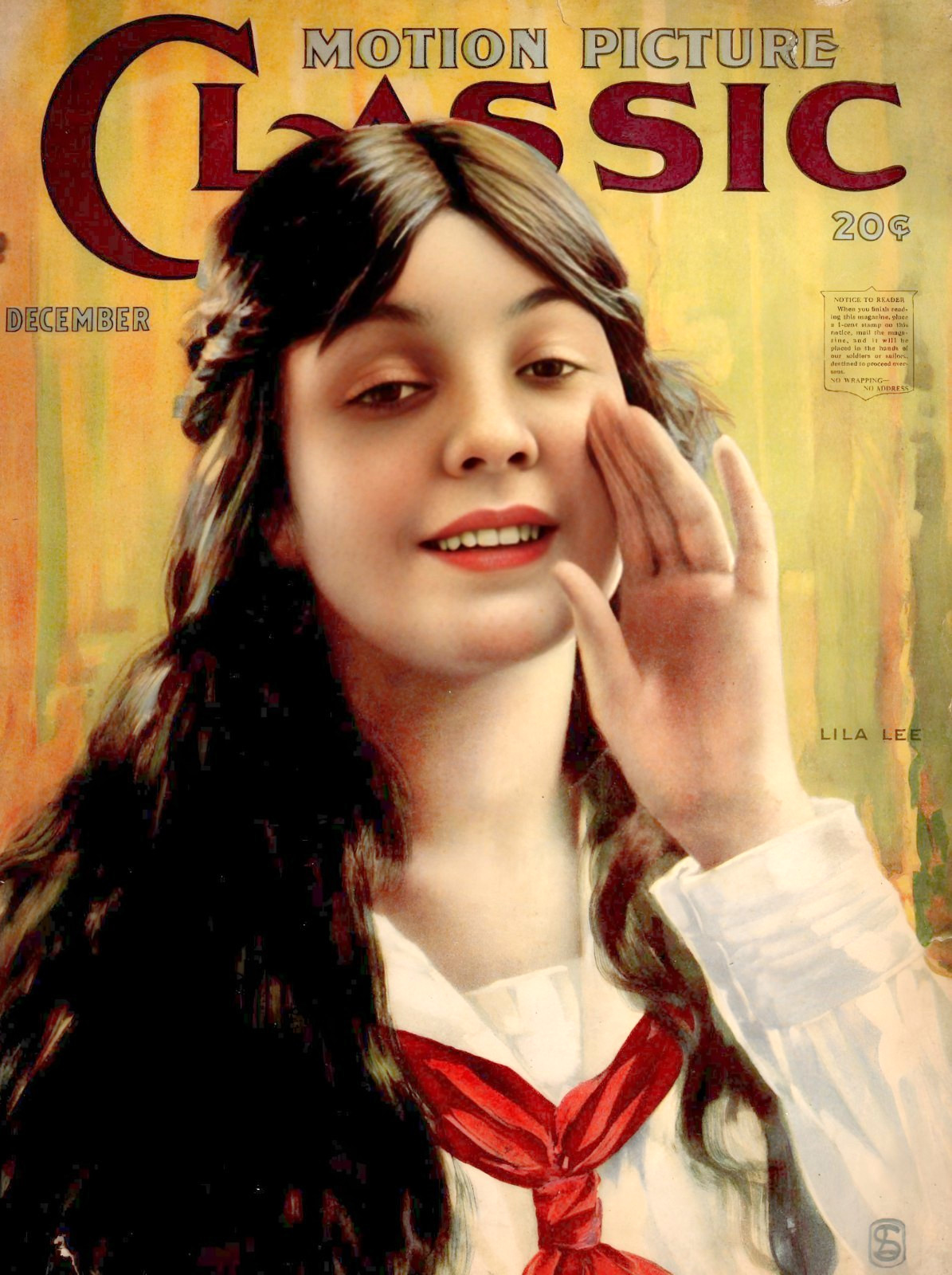 LILA LEE – Early Silent Screen Actor Magazine Cover Image – 5 x 7 in Print