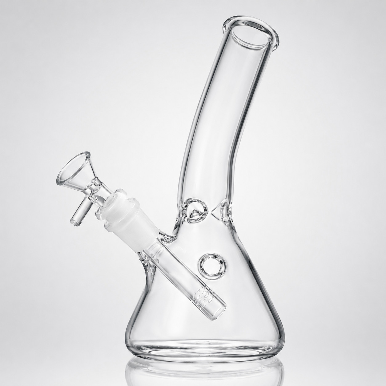 8in Water Pipe Hookah Smoking Glass Beaker Bong 14mm Bowl with Screen