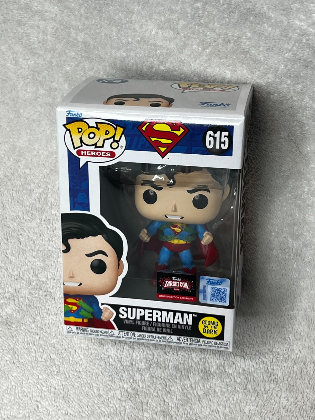 2026 Superman #615 Funko Pop! DC Universe Glow in the Dark TargetCon Exclusive