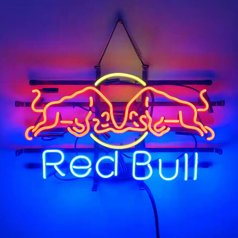 Red Bull Energy Drink 20″x16″ Neon Light Sign Lamp Wall Decor Glass Bar Open