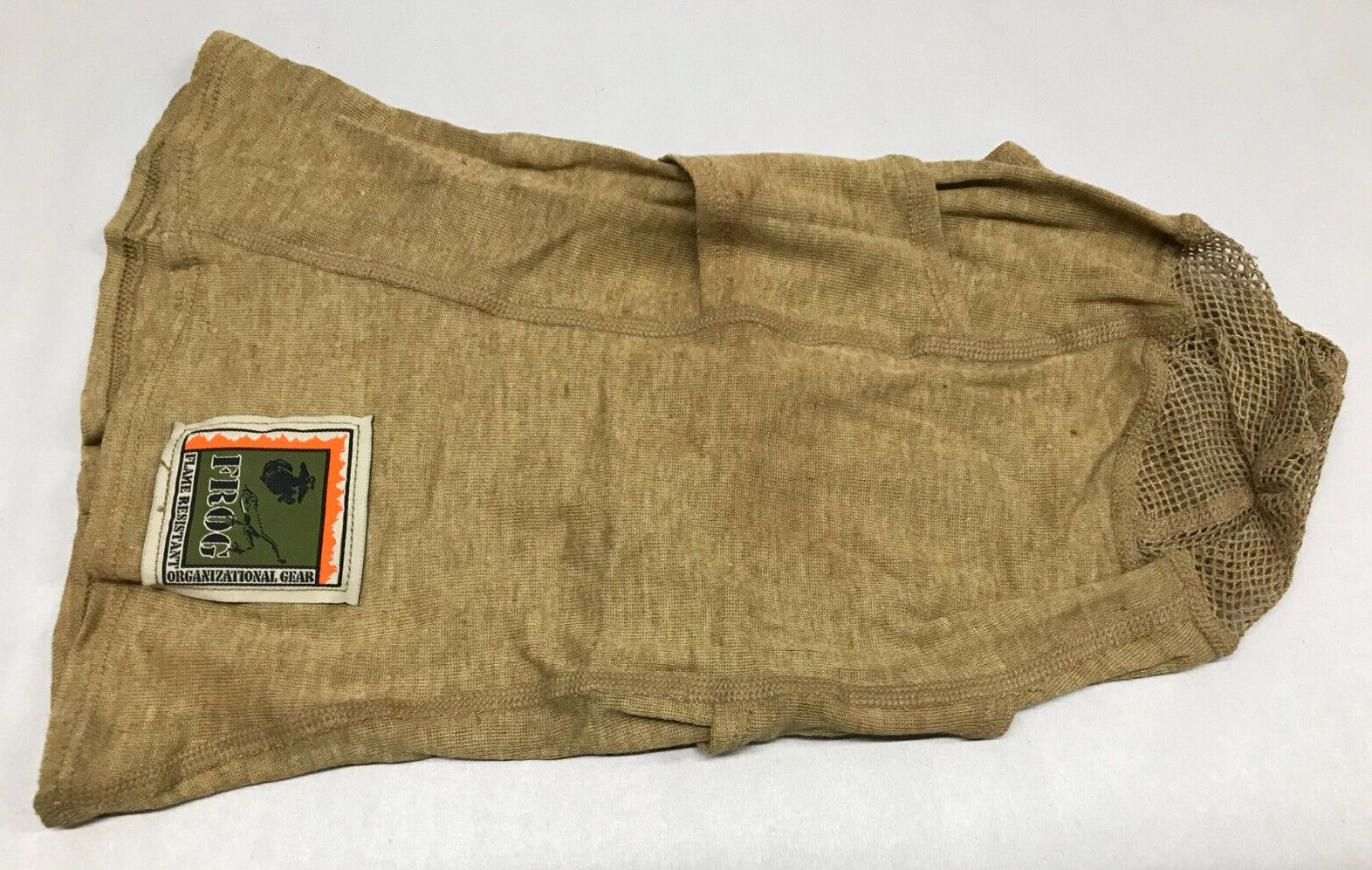 USMC Frog Balaclava Fire Resistant Protective Face Shield Tan Small / Medium NOS