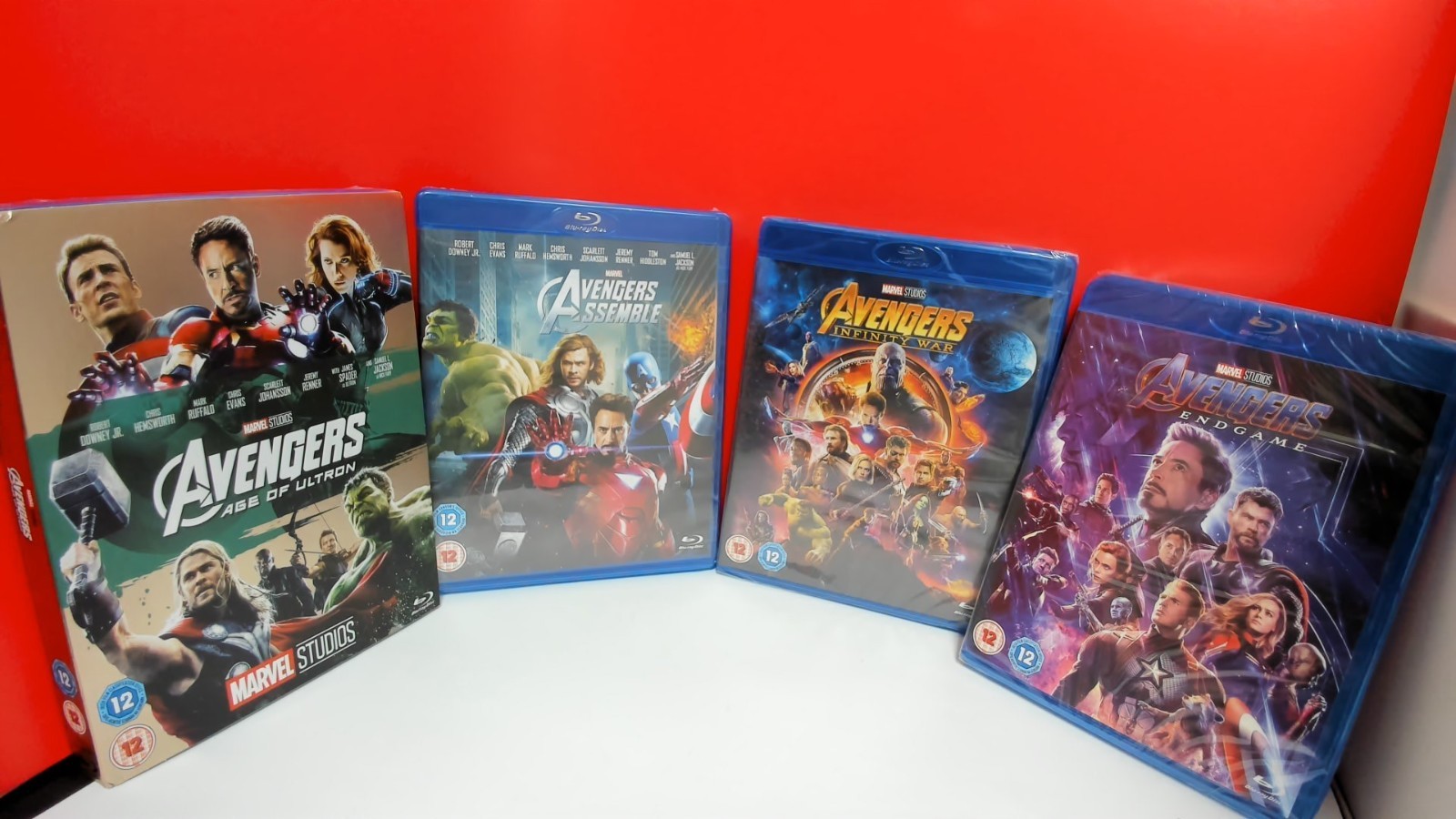 Avengers 4 Movies Set: Age of Ultron, Avengers Assemble, Infinity War, Endgame