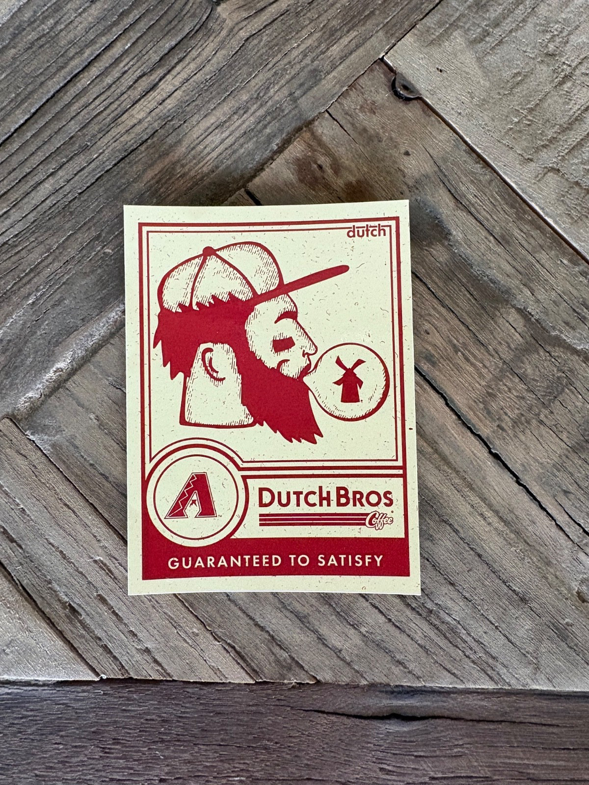 RARE Dutch Bros sticker – Arizona Diamondbacks collab – NEW
