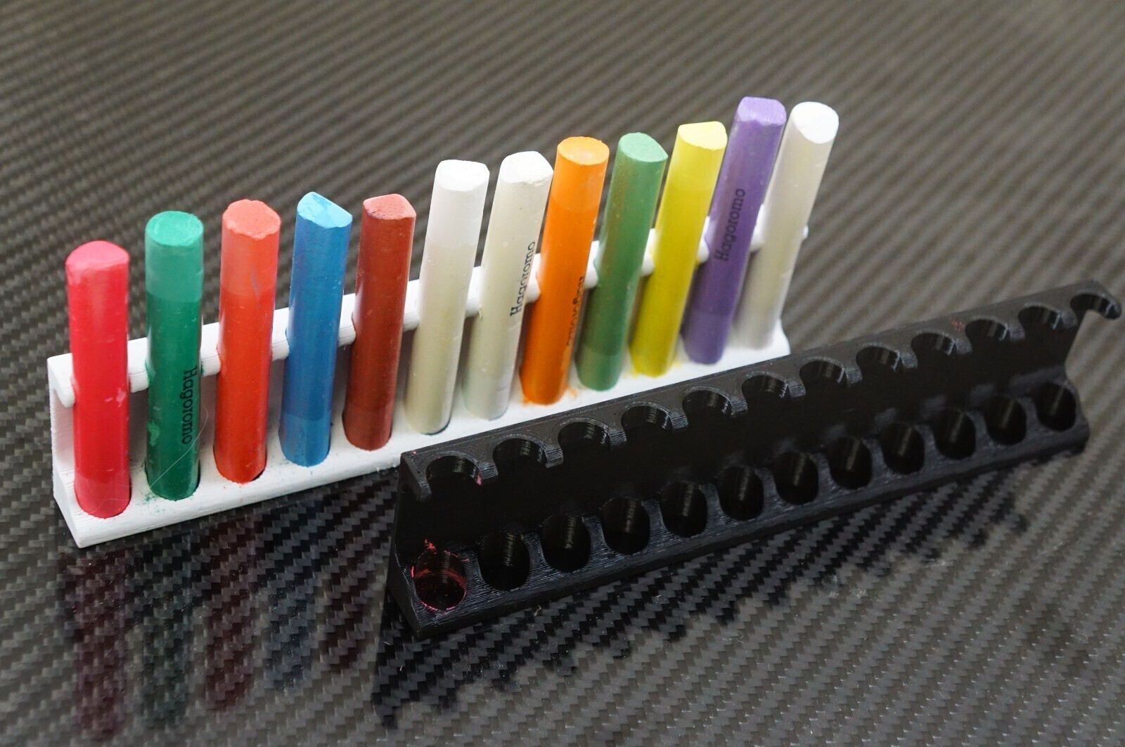 Wall Mount Holder For HAGOROMO Fulltouch Color Chalk – [Holds 12 Pcs] Bracket