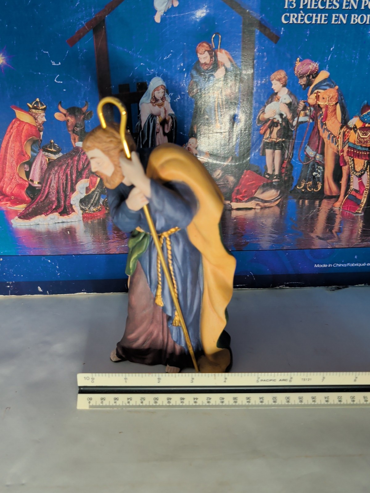 Joseph with Gold Staff Replacement Piece Kirkland 13 Piece Nativity Set 75177