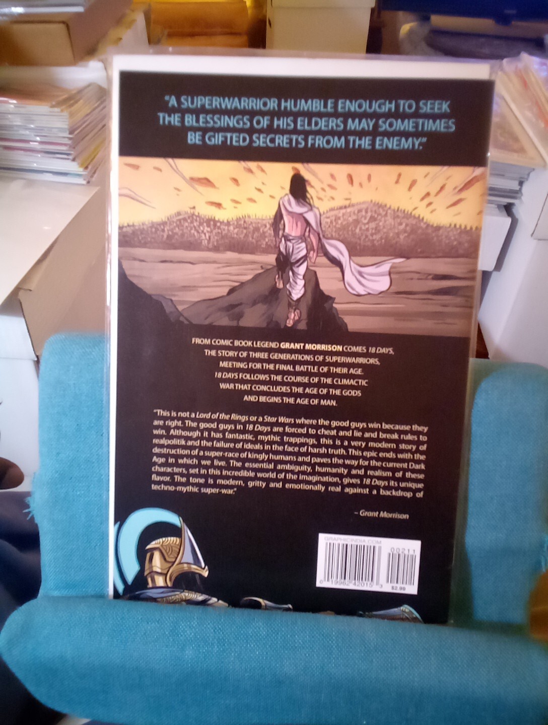 Grant Morrison’s 18 Days #2A, Jeevan Kang, 2015, Graphic India Comics