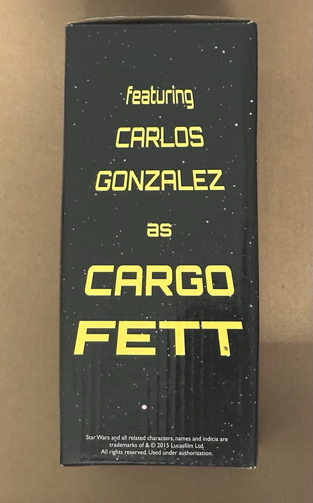 Carlos Gonzalez Star Wars Colorado Rockies Cargo Fett Bobblehead 2015